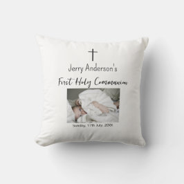 Katolsk första heliga, enkel QR minimal Kudde