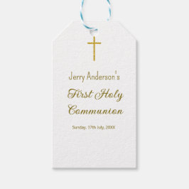 Katolsk första heliga, enkel QR minimal Presentetikett