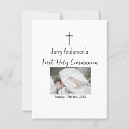 Katolsk första heliga, enkel QR minimal Vykort