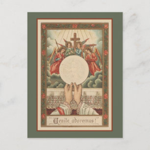 Katolsk Händer, latinsk massa, Religiösa Vykort