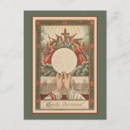 Katolsk Händer, latinsk massa, Religiösa Vykort