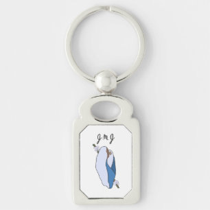Katolsk Heliga Family J.M.J. Keychain Rektangulärt Silverfärgad Nyckelring