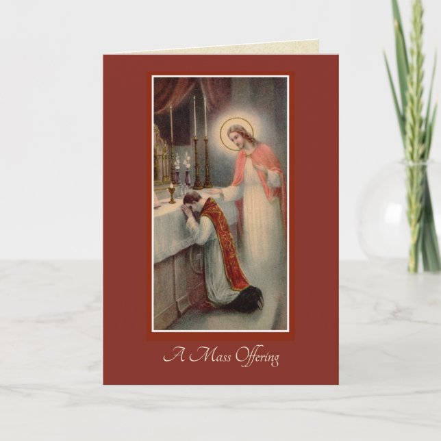 Katolsk Heliga som erbjuder Helig Heart Jesus Kort (Framsida)
