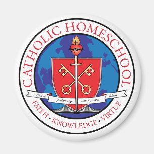 Katolsk Homeschool vapensköldmagnet Magnet