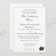 Katolsk inbjudan till vinterbröllop