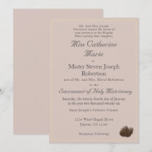 Katolsk inbjudan till vinterbröllop