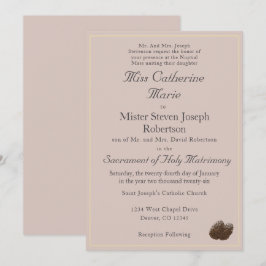 Katolsk inbjudan till vinterbröllop