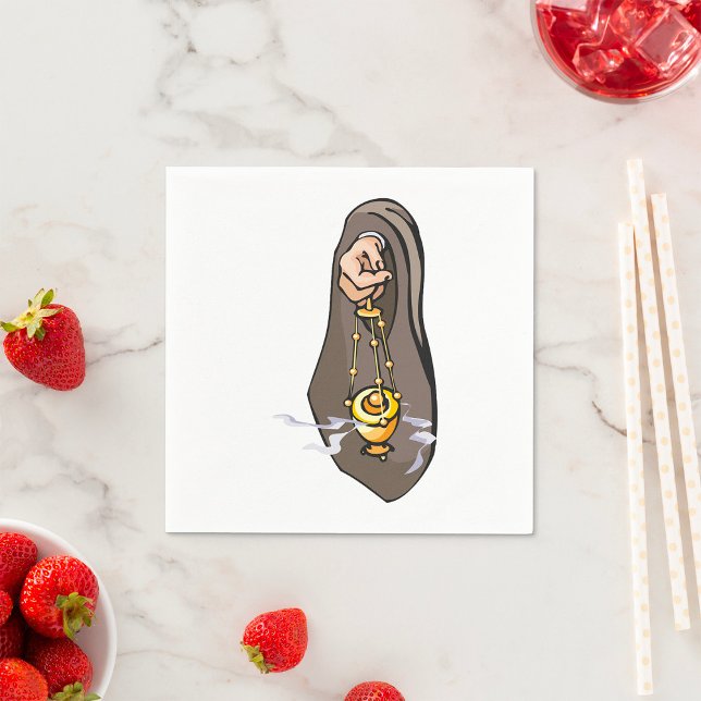 Katolsk Incense Censer Religiösa Worship Pappersservett (Skapare uppladdad)