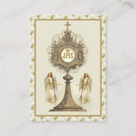 Katolsk Jesus Eucharist Änglar Prayer Påsk Busi Visitkort
