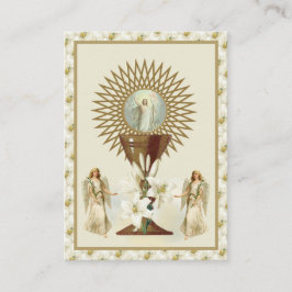 Katolsk Jesus Eucharist Änglar Prayer Påsk Visitkort