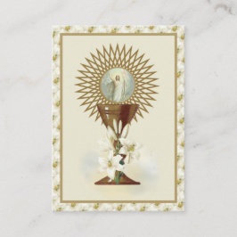 Katolsk Jesus Eucharist Änglar Prayer Påsk Visitkort