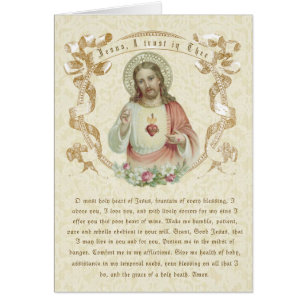Katolsk Jesus Religiösa Divine Mercy Prayer Hälsningskort