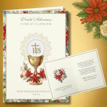 Katolsk jul euchariast poinsettia blomster