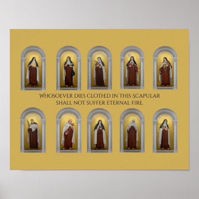 Katolsk karmelit Saints Nuns Priests Poster (Framsidan)