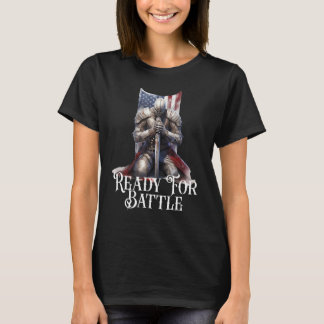 Katolsk Knight Praying Rosary Lepanto Battle Trib T Shirt