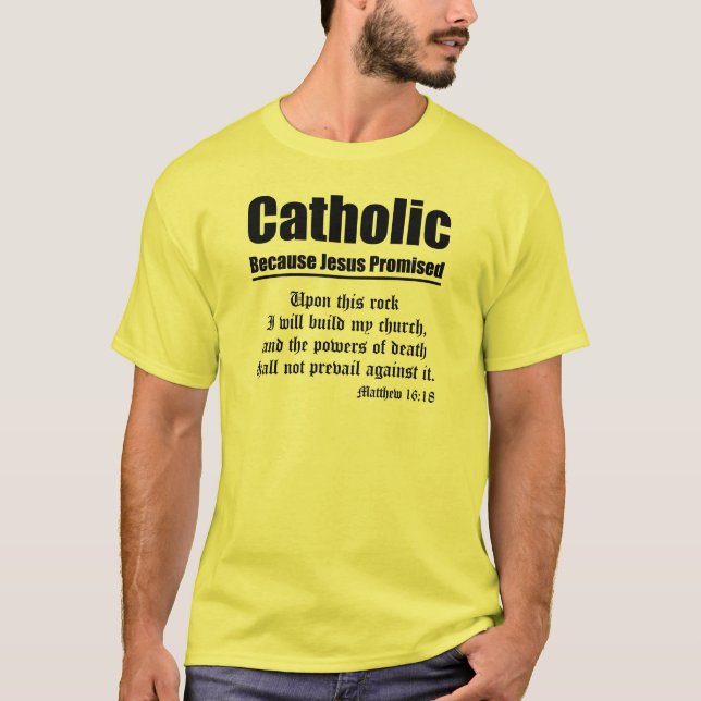 Katolsk löfte t-shirt (Framsida)