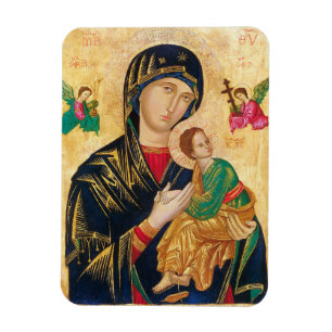 Katolsk magnet Dam på ikonen Perpetual Help