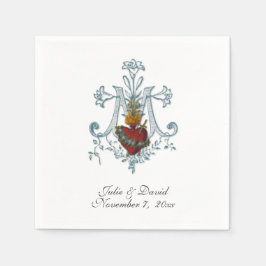 Katolsk Marian Kor Bröllop Pappersservett