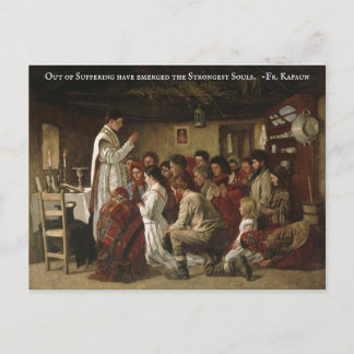 Katolsk massa i tider av förföljelse vykort