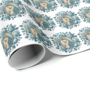 Katolsk Mor Mary Blue Ro Presentpapper