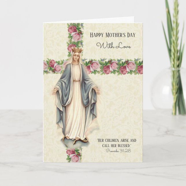 Katolsk mors dag religiös jungfru Maria Kort (Framsida)
