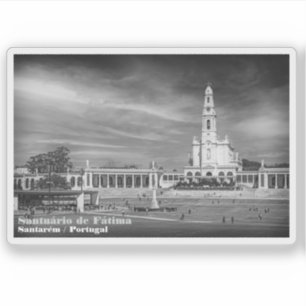 Katolsk pensionär vid Dam i Fatima, Portugal Klistermärken