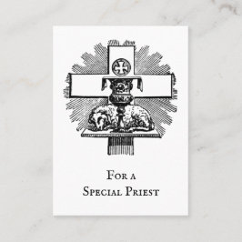 Katolsk präst Andlig Prayer Bouquet Placeringskort