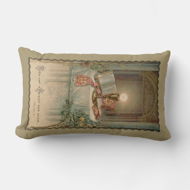 Katolsk präst för altarebägareMissal Eucharist Lumbarkudde (Framsida)