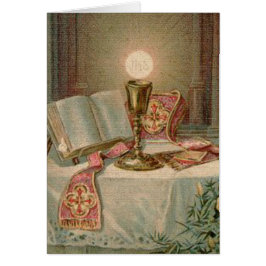 Katolsk präst för altarebägareMissal Eucharist OBS Kort