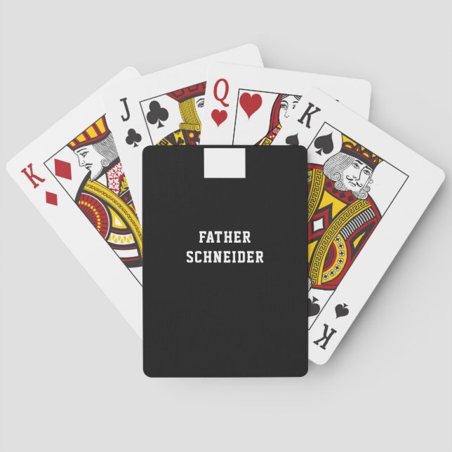 Katolsk präst traditionell romersk krona casinokort (Baksidan)