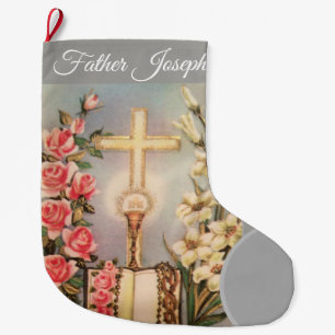 Katolsk prästjulstrumpa stor julstrumpa