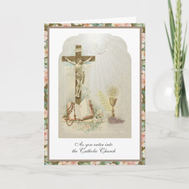 Katolsk RCIA-initiation i tron Kort (Framsida)