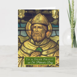 Katolsk religiös St. Patricks Day Biskop Kort