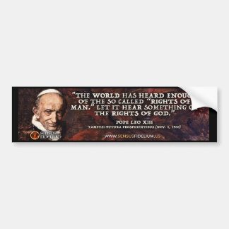 Katolsk Religiösa citat av påve Leo XIII Bildekal