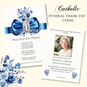 Katolsk Religiösa Mary Sympathy Funeral Tack Kort