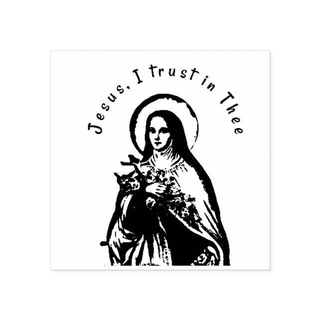 Katolsk Religiösa St. Therese Carmelite Nun Stämpel (Tryck)
