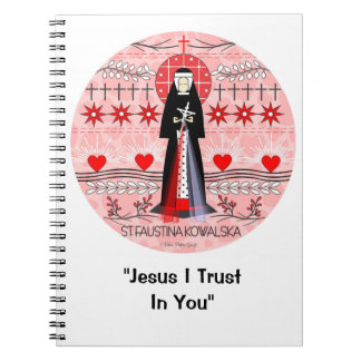 Katolsk Saint-Notebook: St. Faustina Kowalska Anteckningsbok