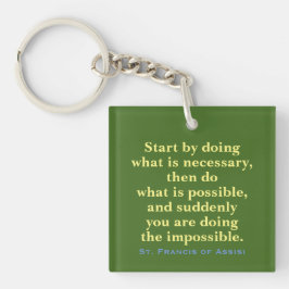 Katolsk Saint Quote Keychain