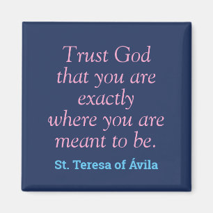 Katolsk Saint Quote Magnet