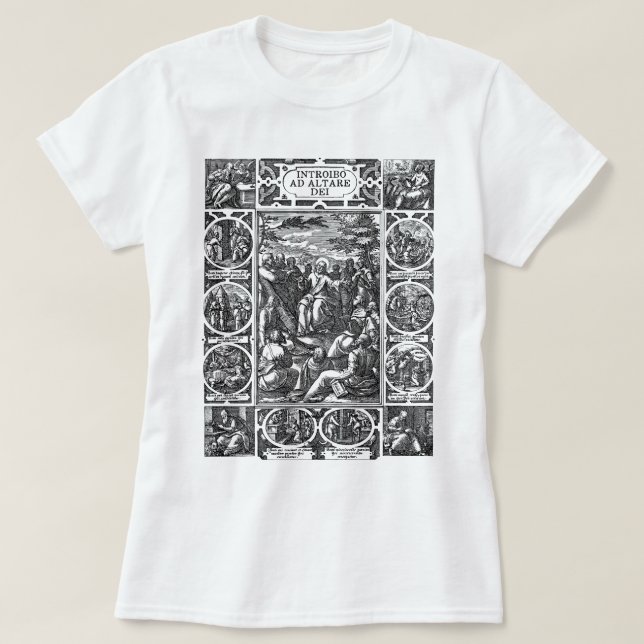 Katolsk shirt, latinsk massintroduibo och Altare D T Shirt (Design framsida)