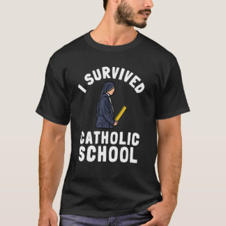 Katolsk Skol Nunna Kyrka Mässa Och Kristet Lärande T Shirt