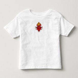 Katolsk småbarns heliga hjärta Jesus t-shirt