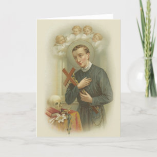 Katolsk St. Gerard Majella Religiösa Childborn Kort