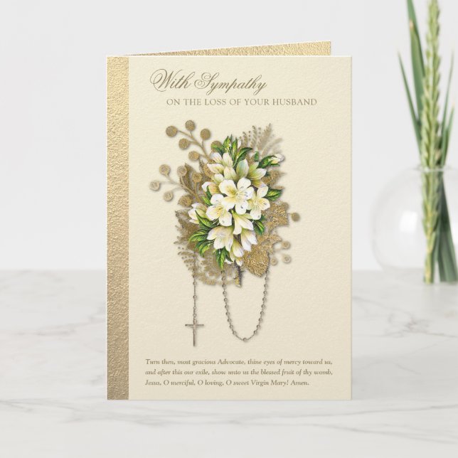 Katolsk sympati Condolence Make Kort (Framsida)