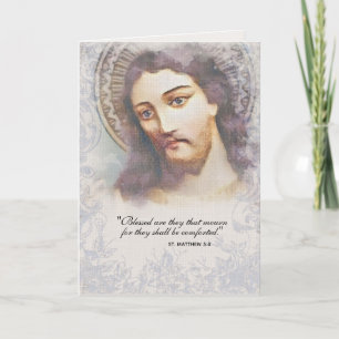 Katolsk Sympati Kondoleans Jesus Kort