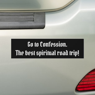 Katolsk tro: "Fresh Start with Confession: Bildekal