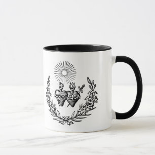 Katolsk typografi Jesus Mary Änglar Mugg