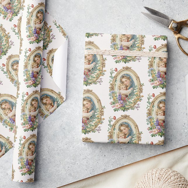 Katolsk välsignad mor Mary Jesus Religiös Presentpapper (Skapare uppladdad)
