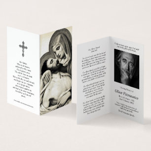 Katolska bönekort Maria vaggar Jesus Kort