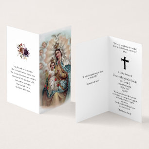 Katolska bönekort Mary Weep Visitkort